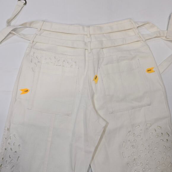 Tularosa Valentina Embroidered Pants in White - Picture 10 of 15